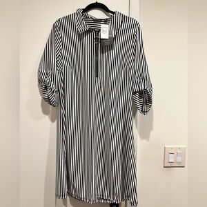 Mlle Gabrielle Striped shirt dress